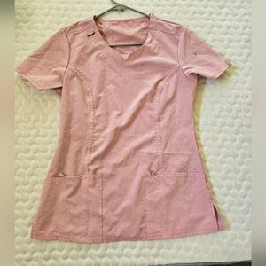 Pink Scrub Top Cherokee